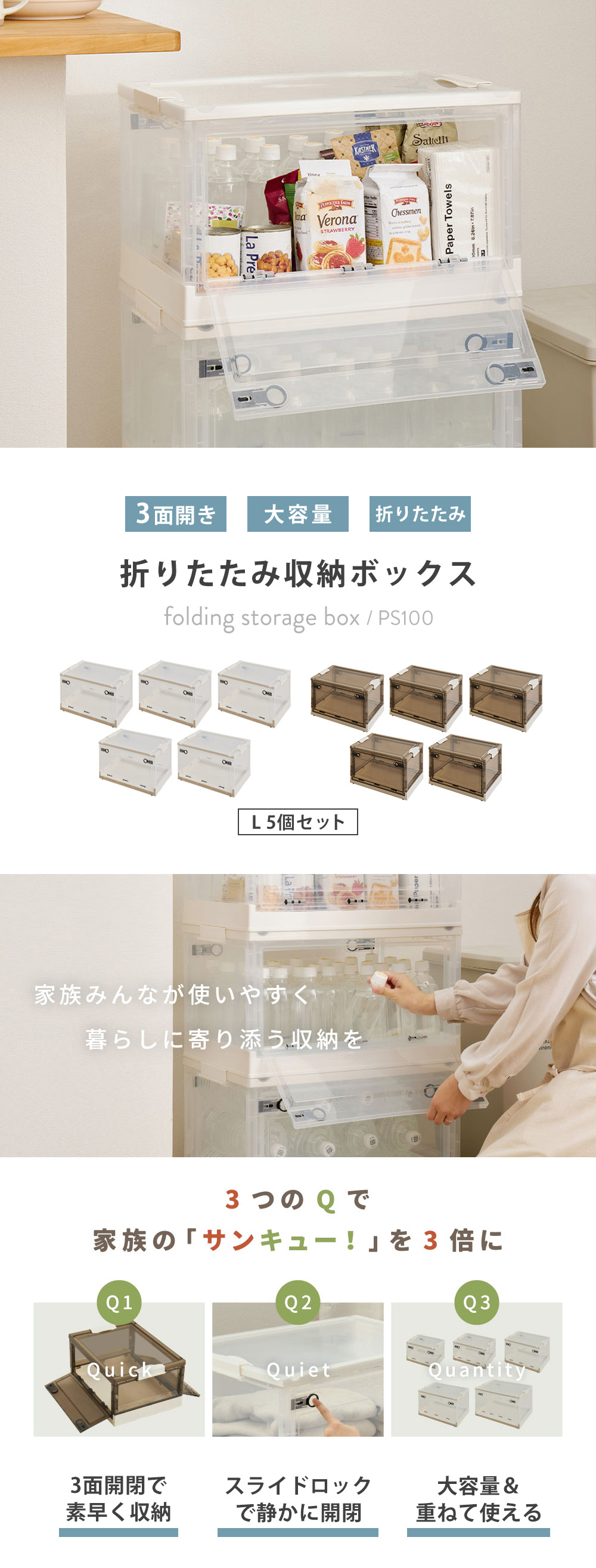 萩原 収納ボックス PS100