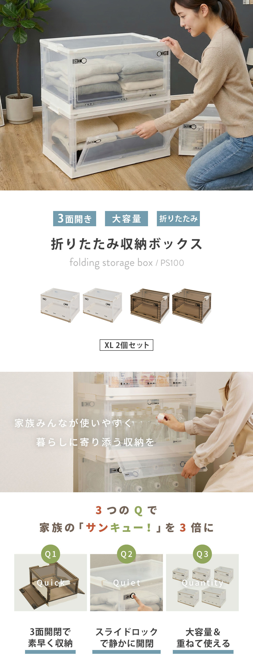 萩原 収納ボックス PS100