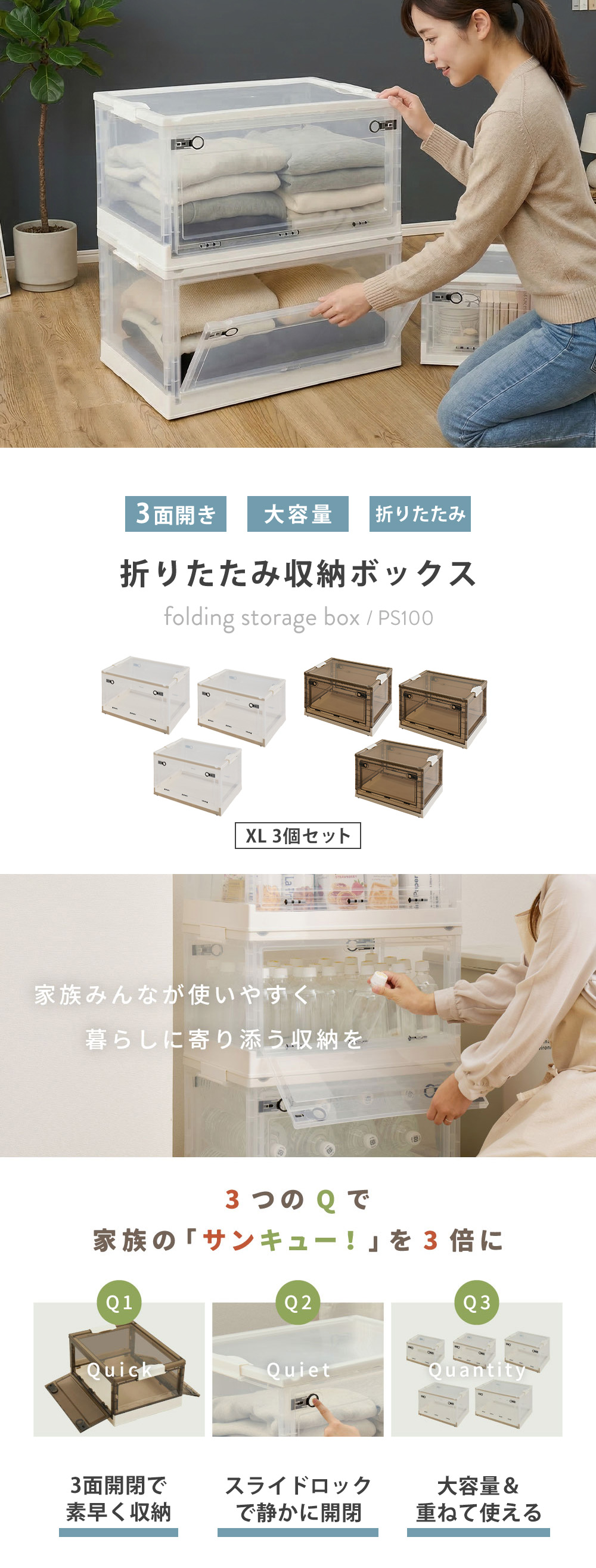 萩原 収納ボックス PS100