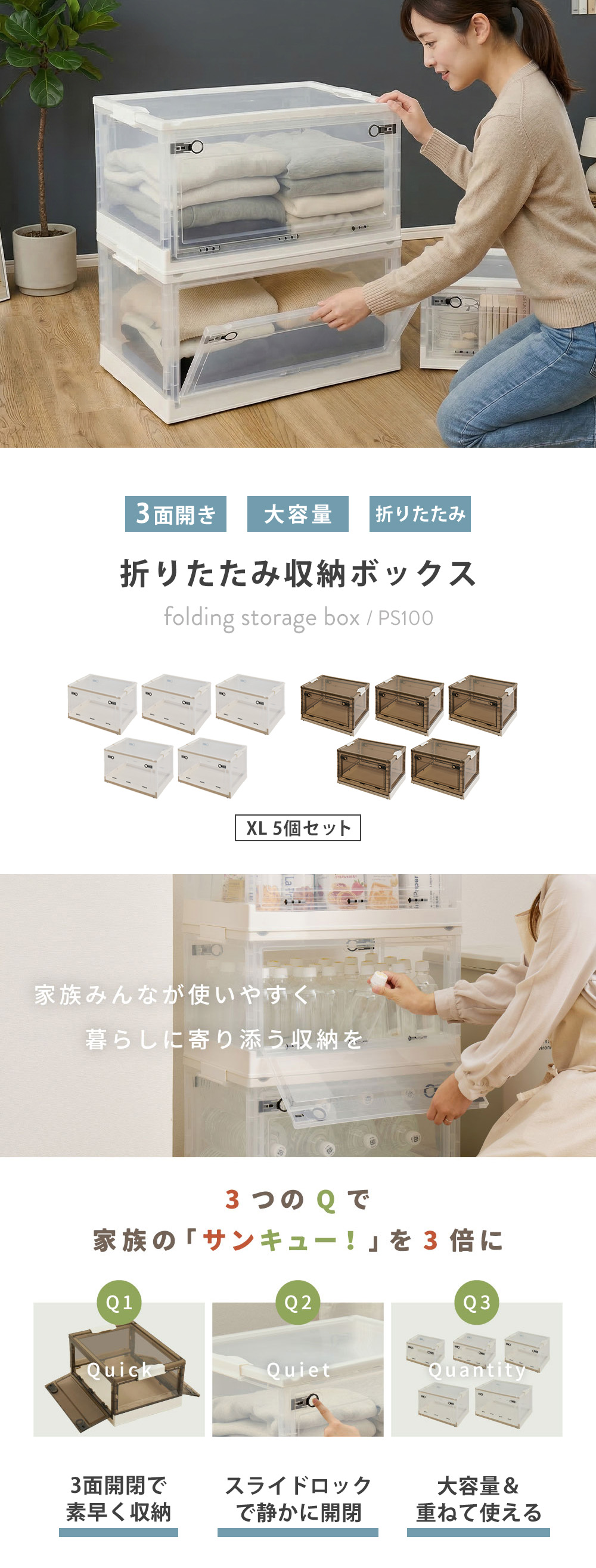 萩原 収納ボックス PS100