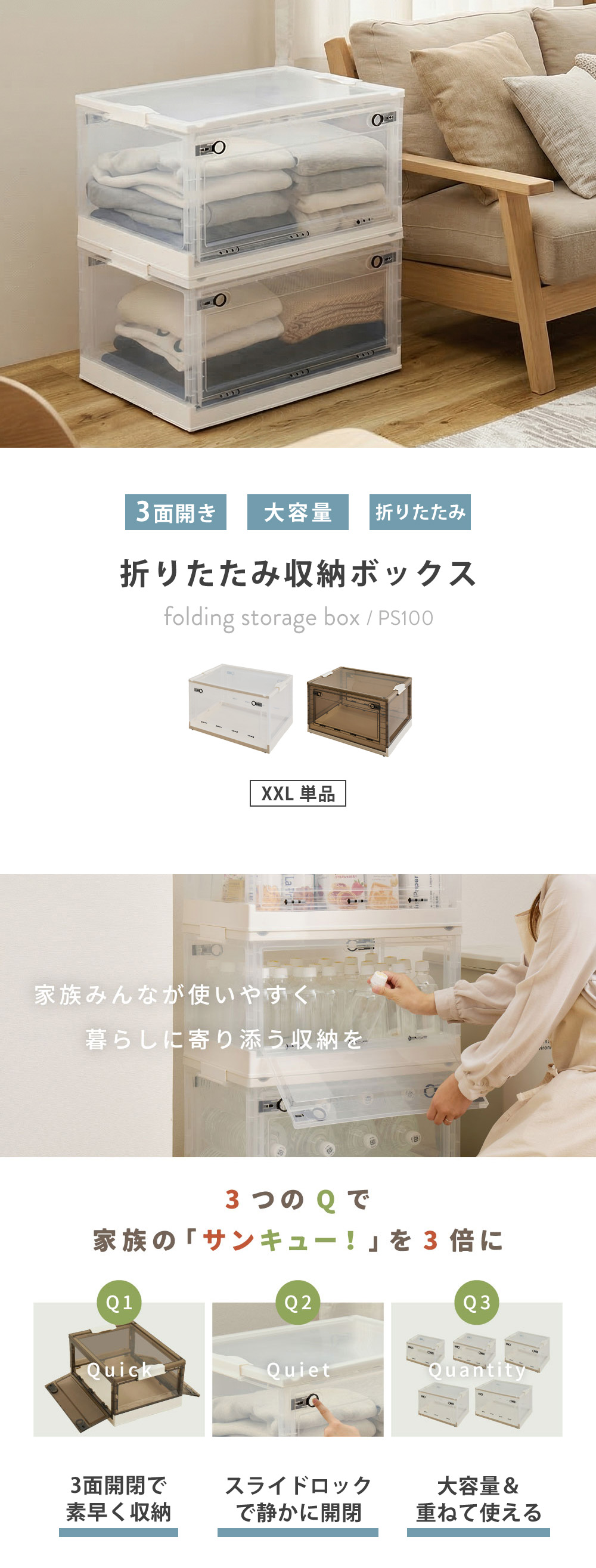 萩原 収納ボックス PS100