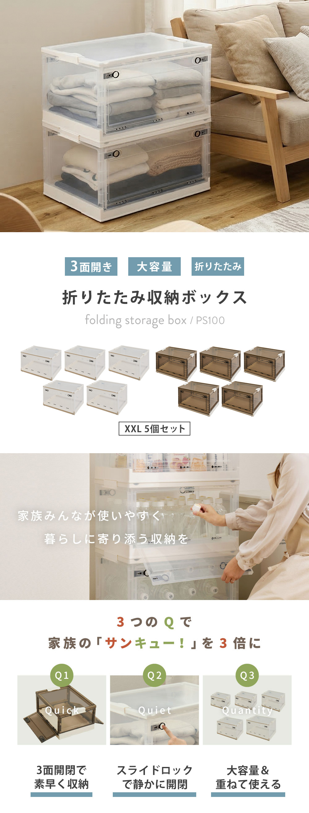 萩原 収納ボックス PS100