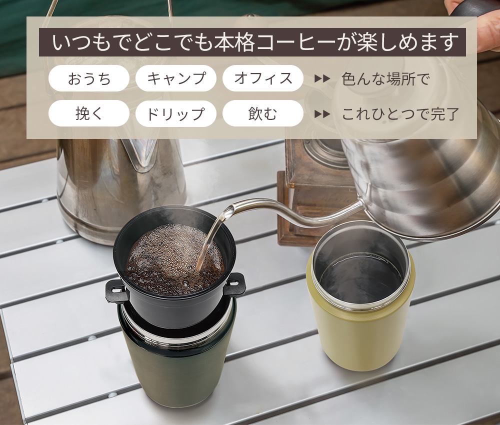 コーヒーメーカー カフェラベル 電動ミル ミル付き 充電式 コーヒー