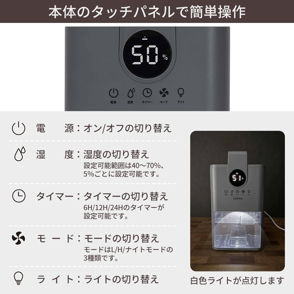 sumuu スムウ 9/13は最大P21%！ コンパクト除湿機 ミトカ mitoka 除湿