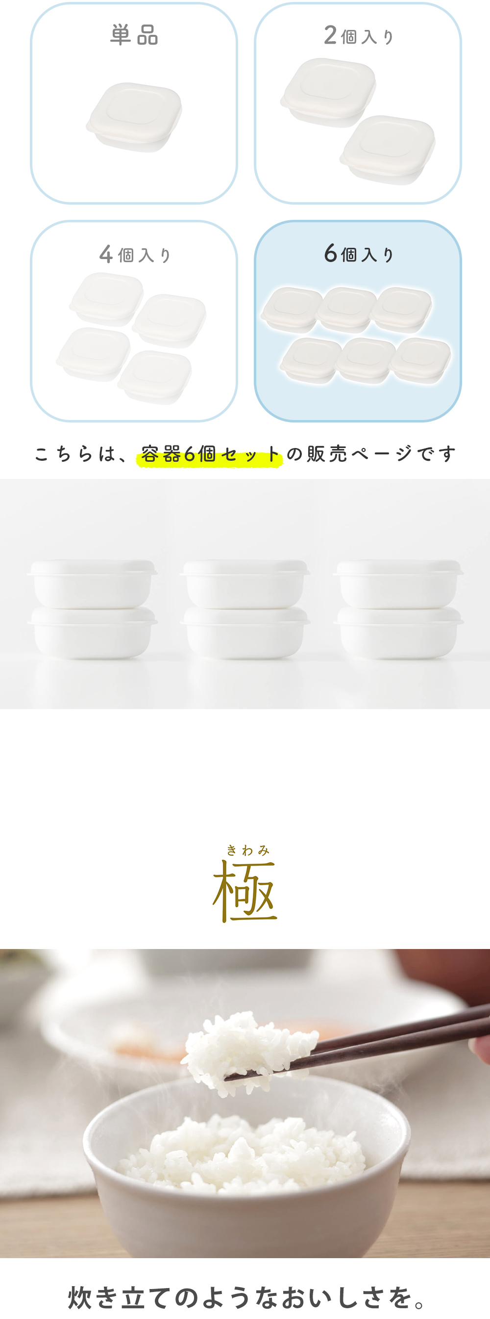 極 冷凍ごはん容器 4個 マーナ marna 保存容器 ご飯 一膳 レンジ 弁当