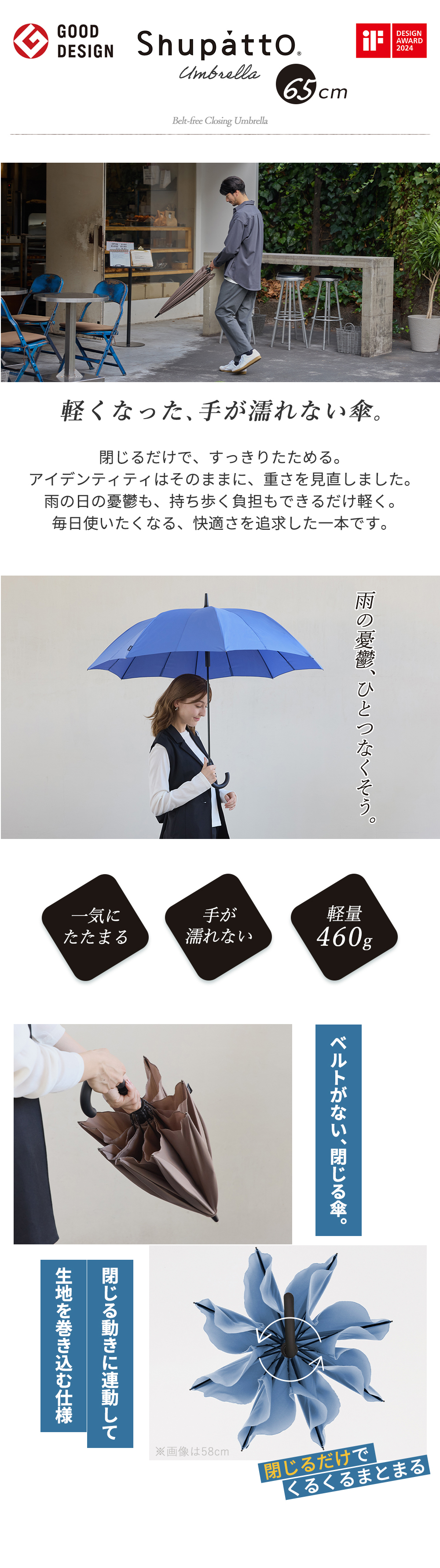 Shupatto アンブレラ 65cm リニューアル