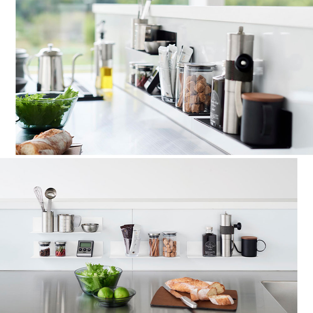 山崎実業 公式 タワー マグネットキッチン棚 S tower ウォールラック 磁石 調味料 置き 小物 収納 冷蔵庫 台所 壁面 スチール 10011 10012 | tower | 11