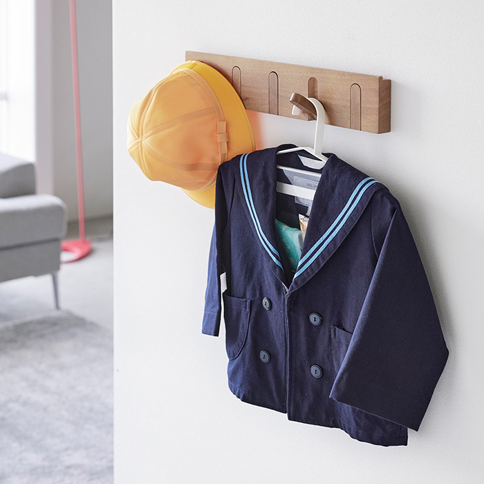 山崎実業 公式 タワー お片付けハンガー tower キッズ ハンガー 制服 一括収納 ポケット 子供 通学 通園 ティッシュ入れ フック 1917 1918 | tower | 12