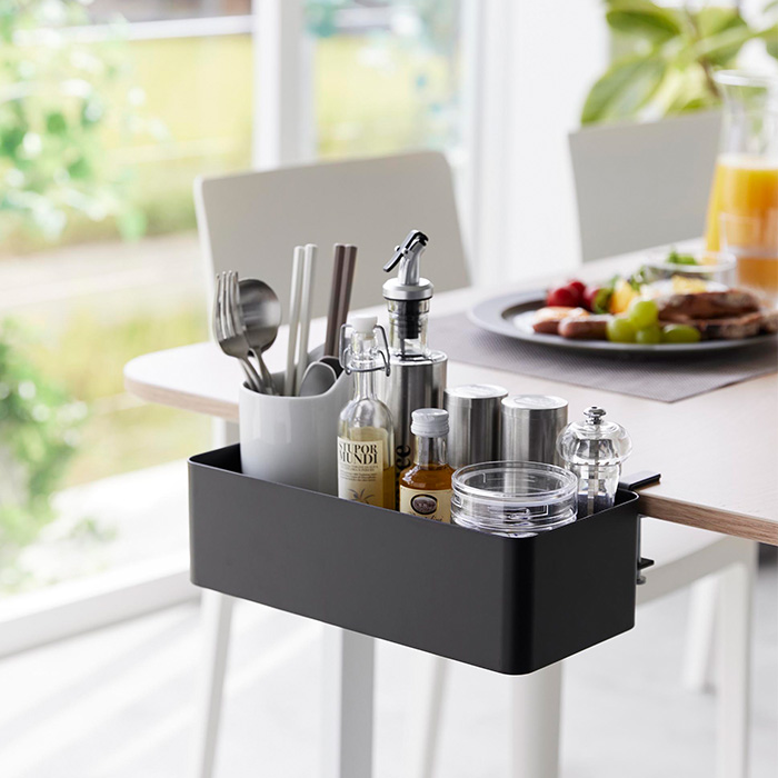 tower 山崎実業 公式 タワー テーブル横バスケット 収納 小物 収納