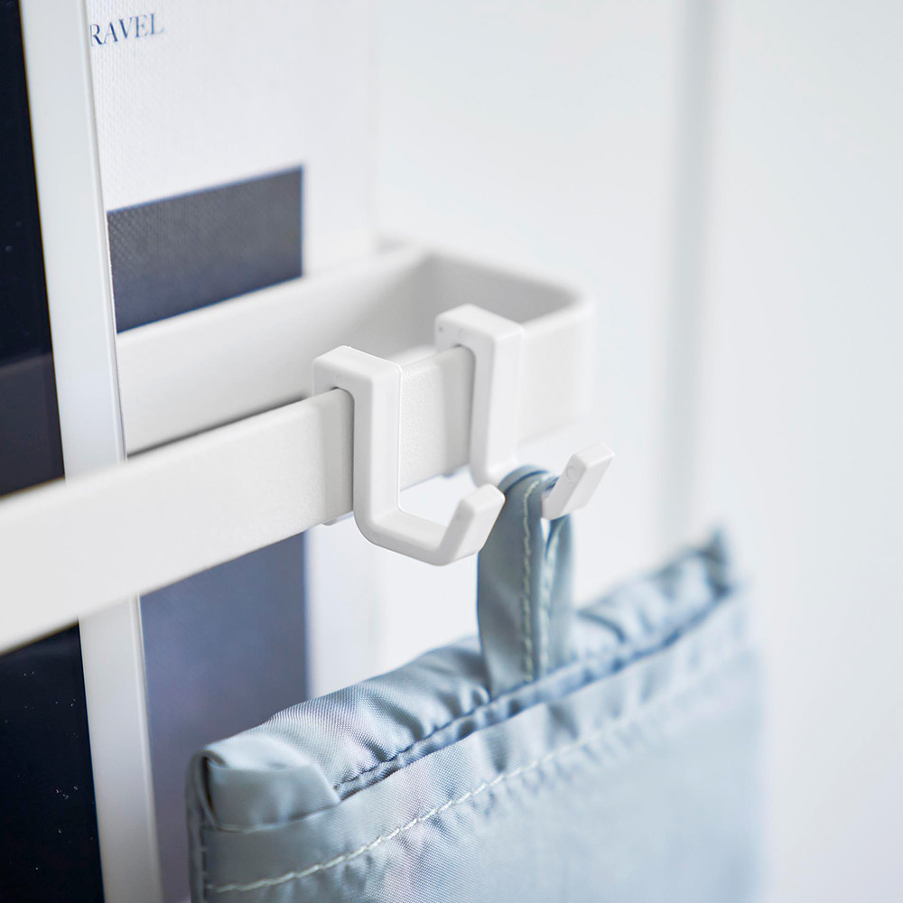 山崎実業 公式 タワー 引っ掛け宿題＆タブレットPCラック tower  収納 キャビネット 扉 教科書 ドリル リビング フック 浮かせる 1785 1786 | tower | 13