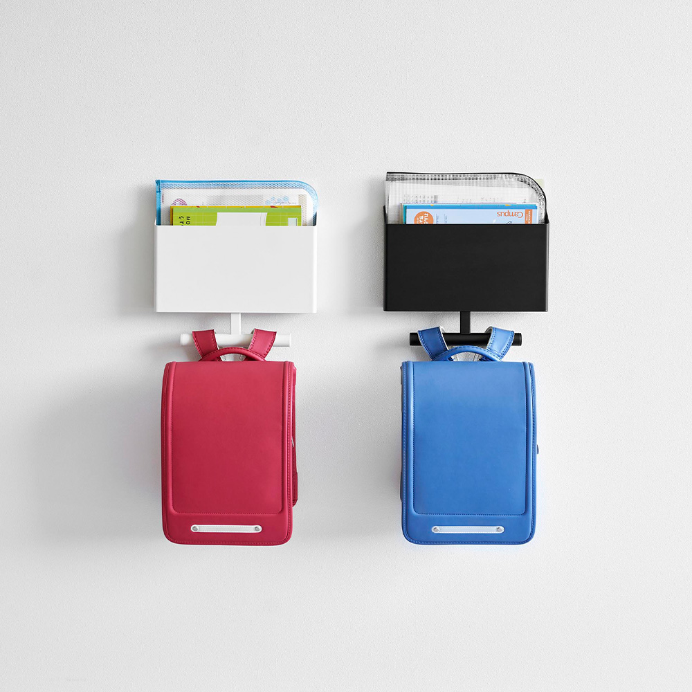 山崎実業 公式 タワー ウォールファイルボックス＆ランドセルハンガー 石こうボード壁対応 tower ラック 壁掛け リュック 収納 1865 1866 | tower | 14