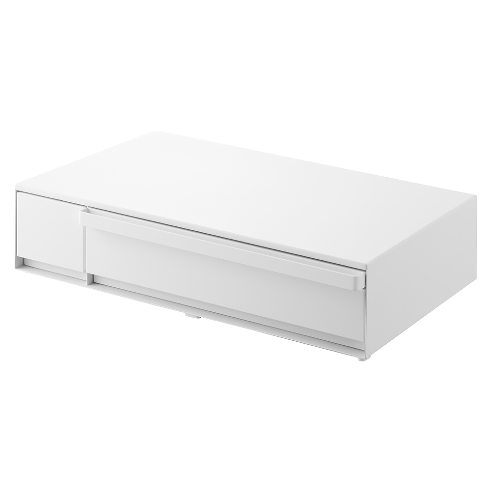 山崎実業 公式 タワー IHクッキングヒーター ラック 引き出し＆スライドテーブル tower レンジ 下 コンロ キッチン 収納 家電 1293 1294 | tower | 01