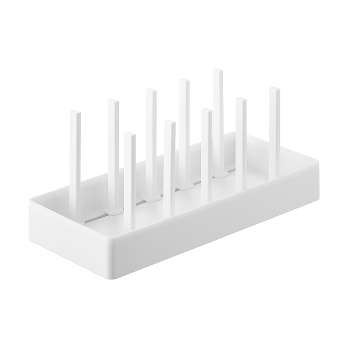 山崎実業 公式 タワー シンク下幅調節鍋蓋＆フライパン収納スタンド タワー tower 幅32 フライパンスタンド 鍋蓋ホルダー 1359 1360 | tower | 01