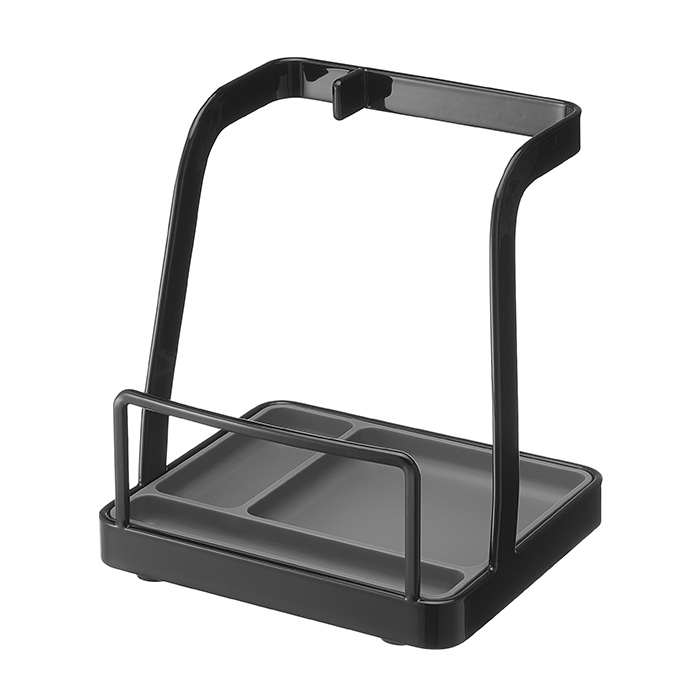 山崎実業 公式 タワー お玉＆鍋ふたスタンド L  tower お玉スタンド 鍋蓋 ワイド 一時置き 蓋置き お玉ホルダー レシピ立て 1551 1552 | tower | 02