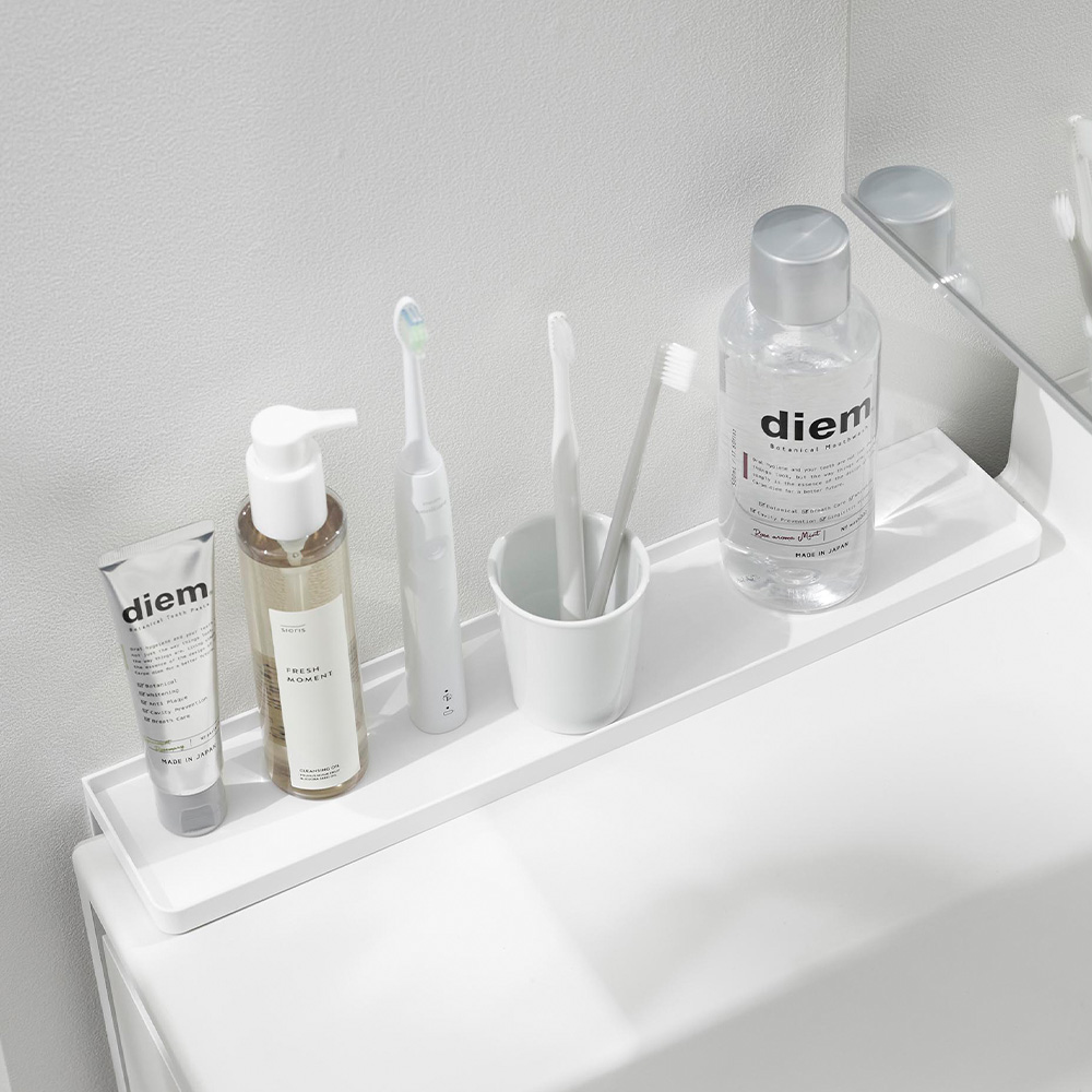 tower 山崎実業 公式 タワー 洗面台横隙間トレー 収納 隙間収納