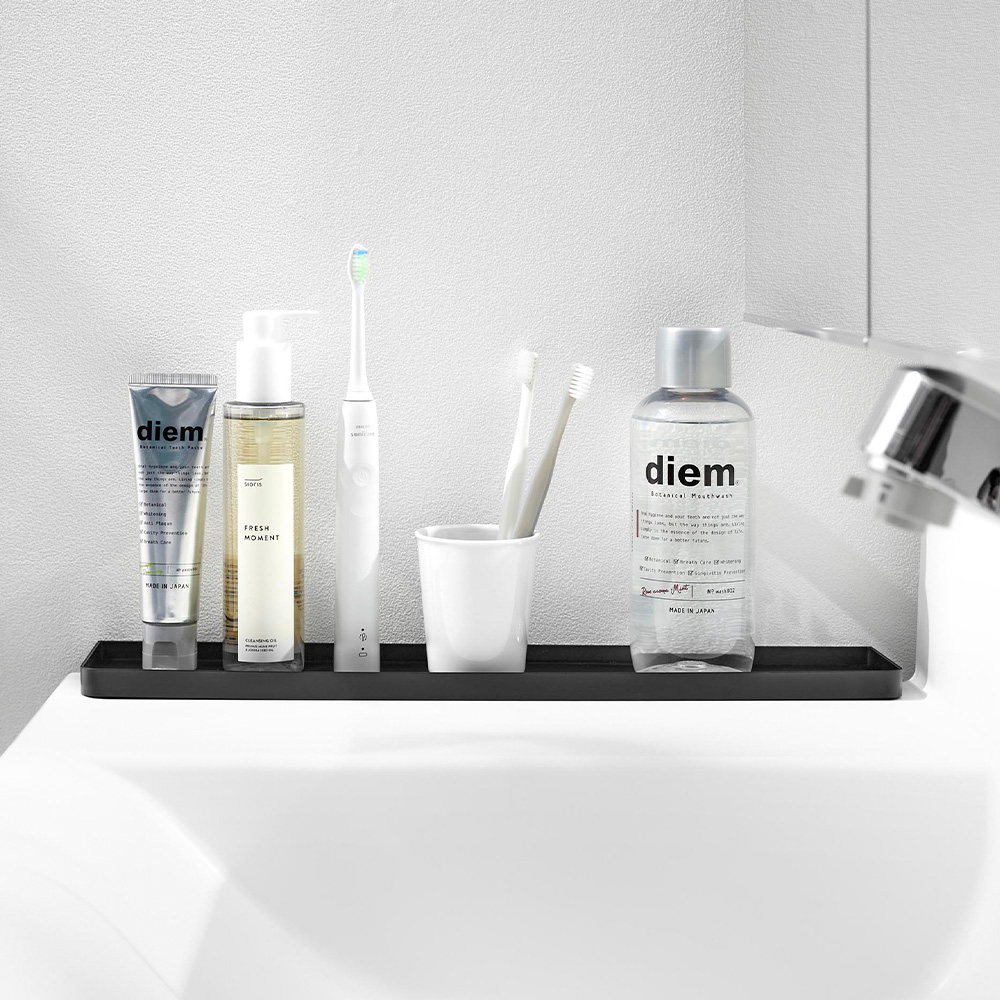 tower 山崎実業 公式 タワー 洗面台横隙間トレー 収納 隙間収納