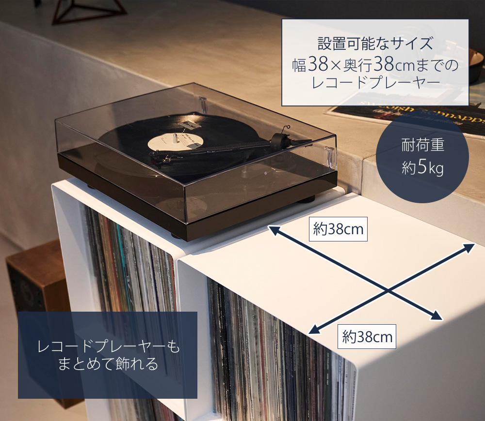 tower 山崎実業 公式 タワー レコードラック 幅40 収納 ワゴン 2段