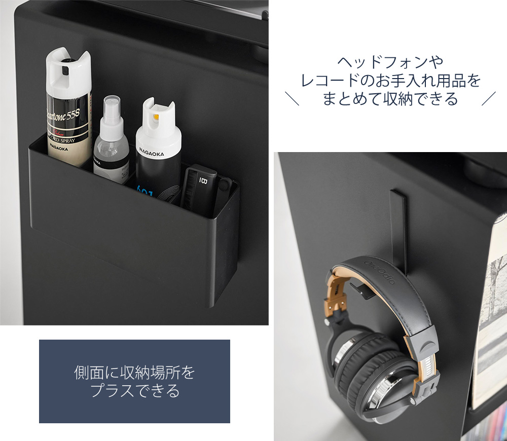 tower 山崎実業 公式 タワー レコードラック 幅40 収納 ワゴン 2段