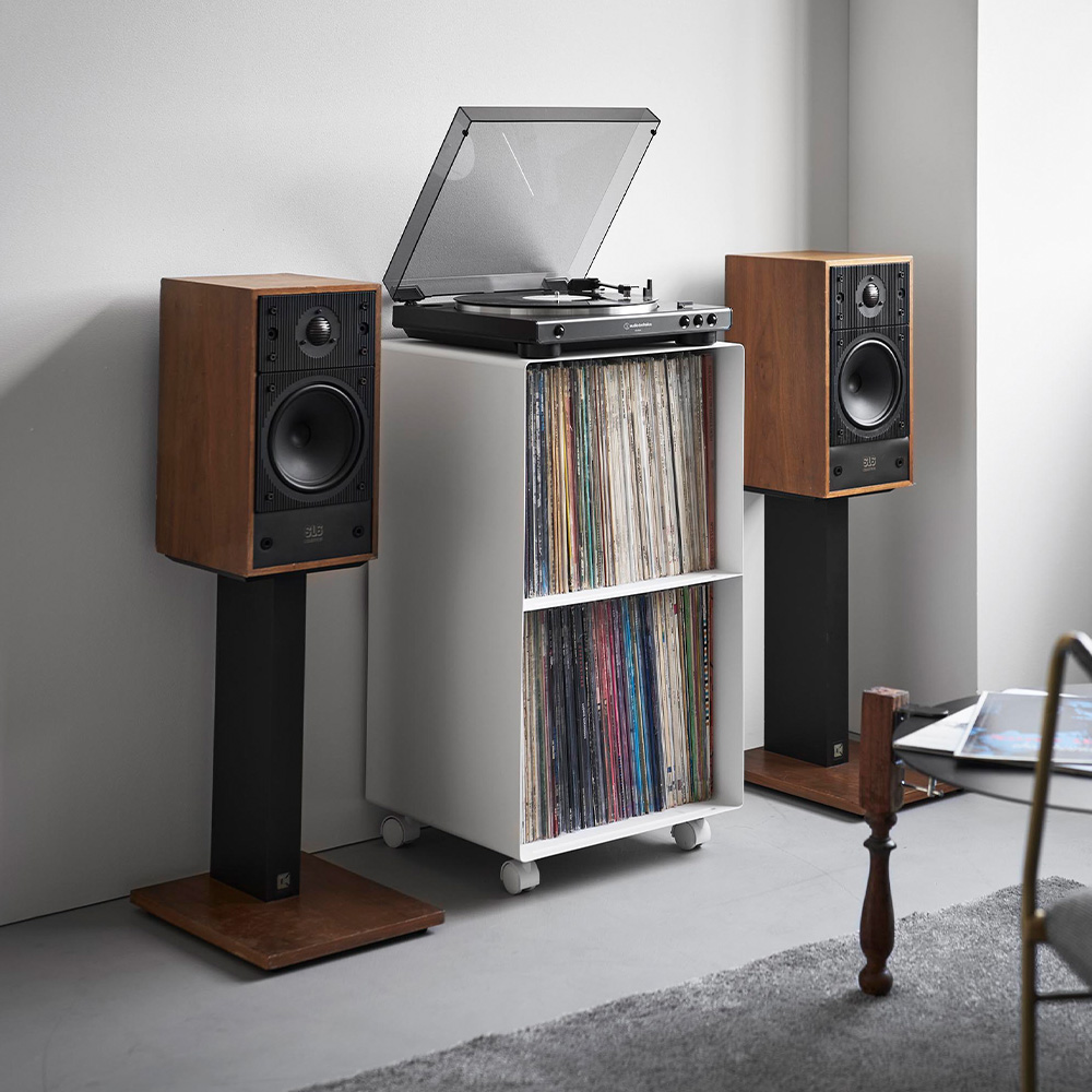 tower 山崎実業 公式 タワー レコードラック 幅40 収納 ワゴン 2段