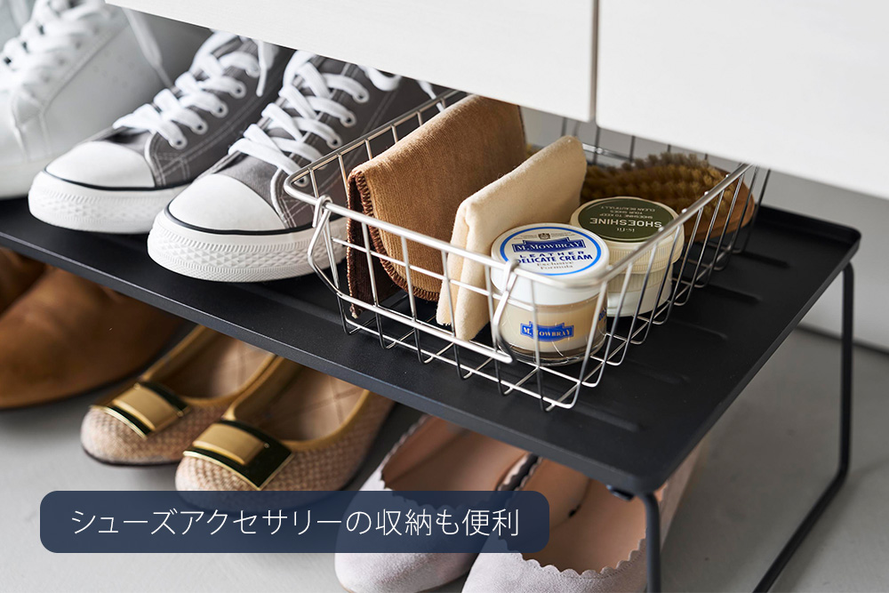 tower 山崎実業 公式 タワー 折り畳みシューズラック シューズボックス