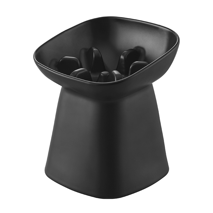 山崎実業 公式 ヌークス 早食い防止陶器ペットフードボウル H17 nooks
