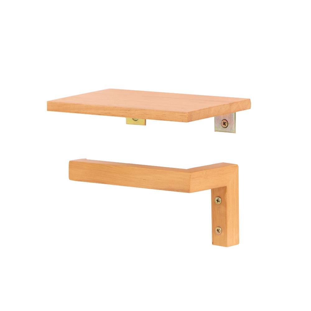 トイレットペーパーホルダー 1連 棚付き 天板 木目 天然木 ウッド 北欧 DIY シンプル シェルフ ブラウン ナチュラル カルム Carm ヤマソロ | ヤマソロ | 01