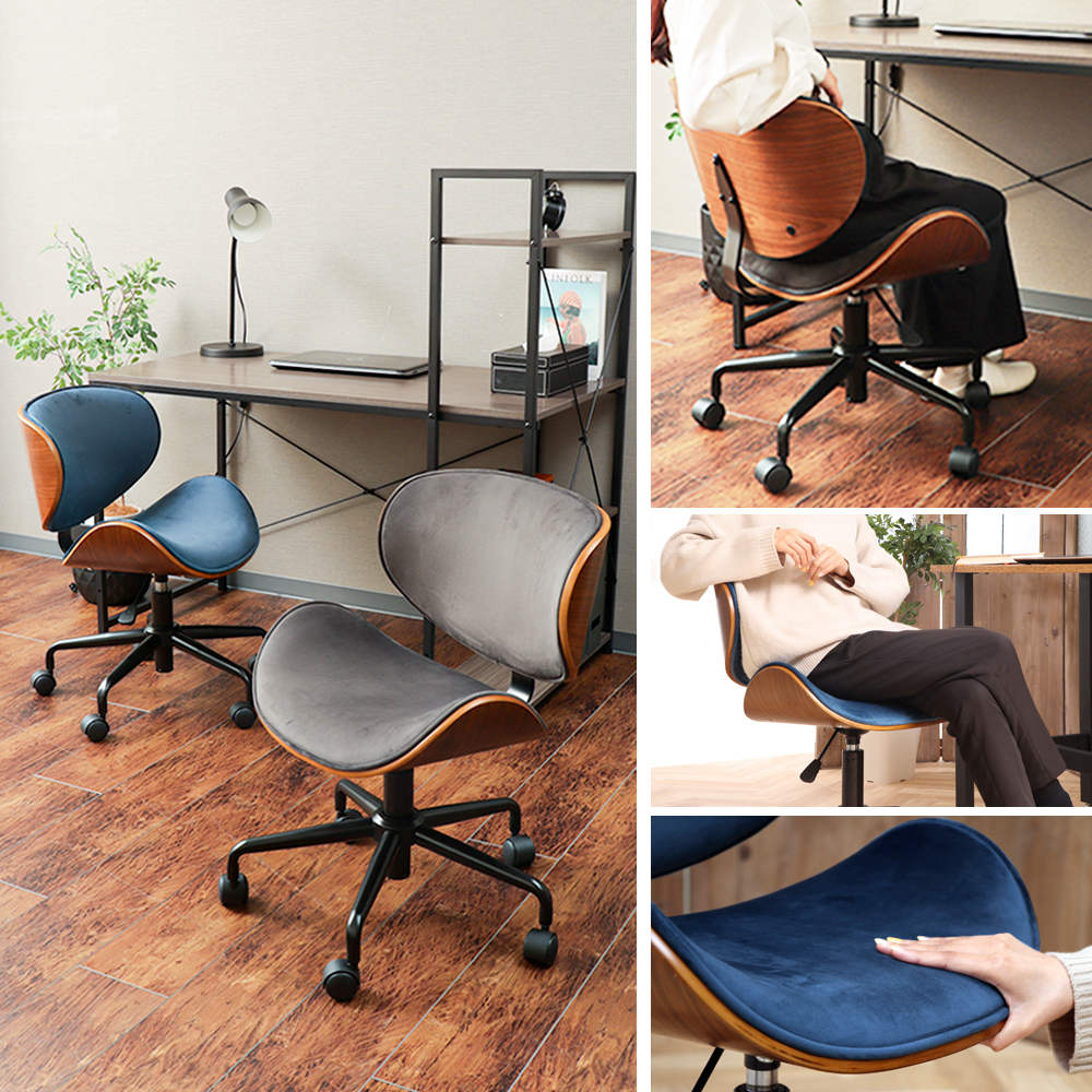 ヤマソロ 2/22はP+17％還元！ デスクチェア おしゃれ 疲れない 北欧 曲