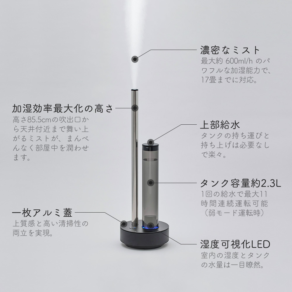 加湿器 cado カドー 加湿機 プレミアム 上部給水 超音波加湿器 STEM