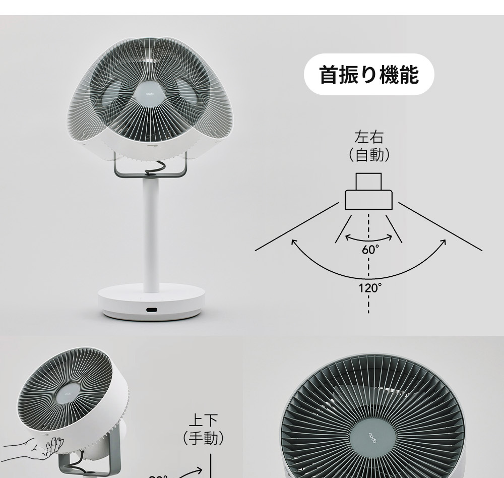 cado カドー サーキュレーター 扇風機 STREAM1800F 除菌 32畳