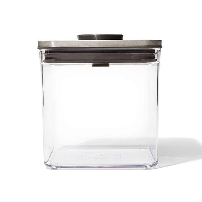 OXO オクソー ステンレス ポップコンテナ ビッグスクエア ショート 2.6L 3118300 保存容器 密閉 調味料 食品 保存 キャニスター ストッカー | OXO（キッチン用品） | 01