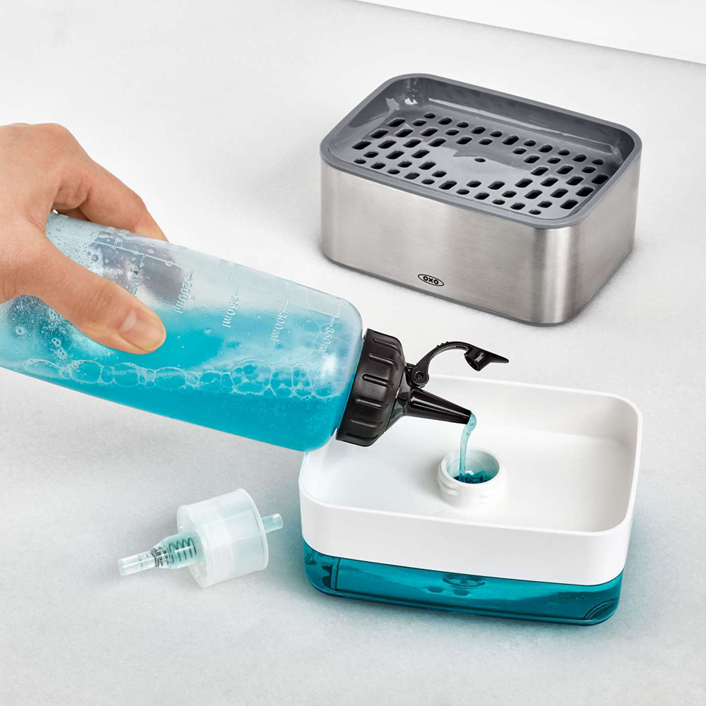 Amazon｜山崎実業 石鹸置き 水が流れる ソープトレー ヴェール