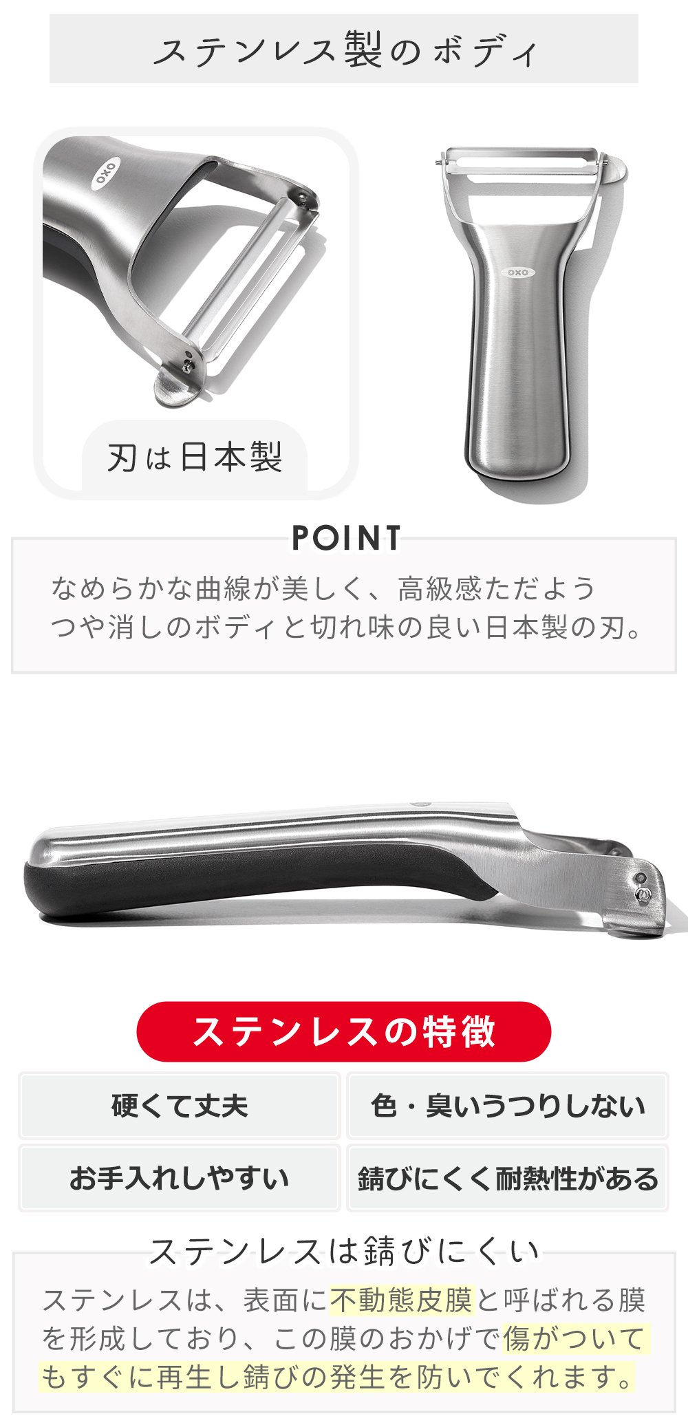 OXO（キッチン用品） オクソー Y型ピーラー 皮むき器 ピーラー