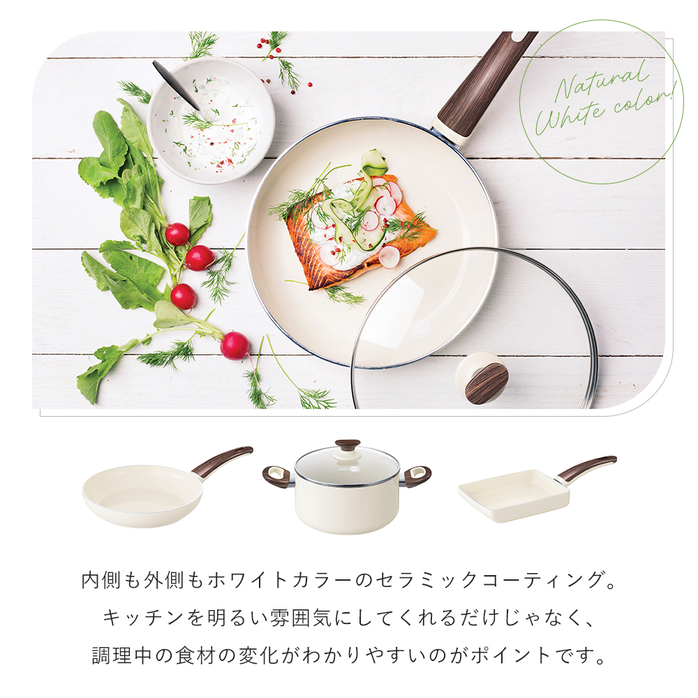 ウッドビー フライパン 28cm IH対応 グリーンパン GREENPAN WOOD