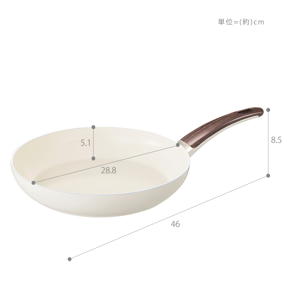 GREENPAN HEALTHY セラミックフライパンウッドビーシリーズ28cm GREENPAN HEALTHY セラミックフライパンウッドビーシリーズ28cm