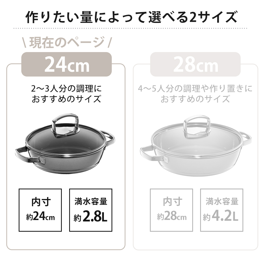 WMFフュージョンテックミネラルロースター 両手鍋24cm レシピブック