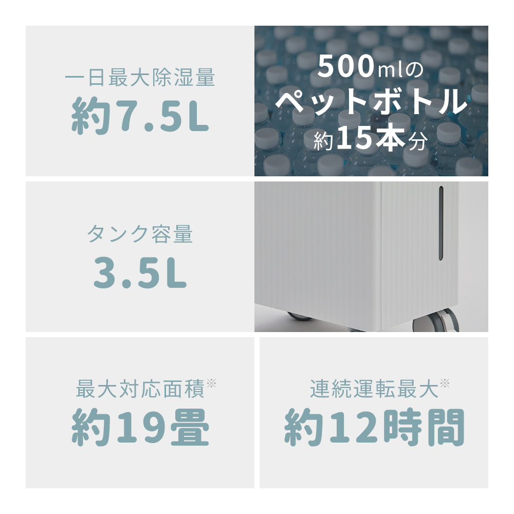 ROOT (豪華2大特典) cado カドー 除湿機 7200 19畳 衣類乾燥 部屋干し 