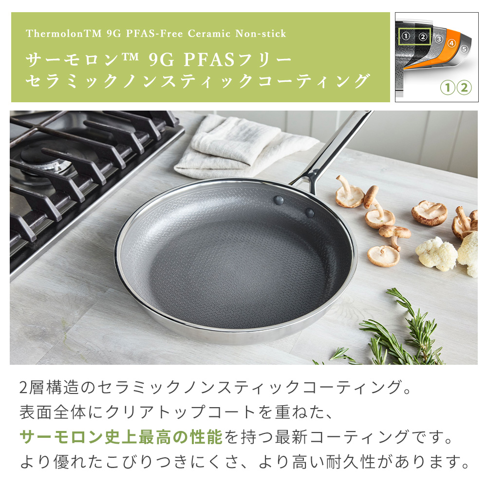 両手鍋 キャセロール 20cm IH対応 グリーンパン エーペックス GREENPAN APEX キッチン セラミック コーティング ガラス蓋の画像
