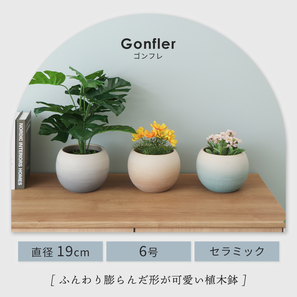 ヤマソロ 植木鉢 フラワーポット 観葉植物 グリーン インテリア