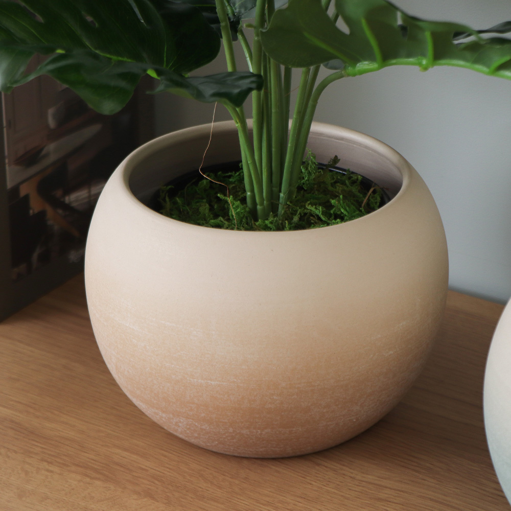 大きいフラワーポット(鉢) ヤマソロ 植木鉢 フラワーポット 観葉植物 グリーン インテリア