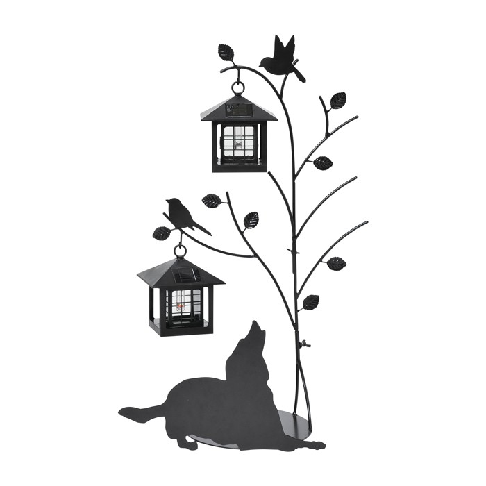 NEW ARRIVAL ソーラーライト 屋外 おしゃれ セトクラフト 犬 DIY 庭 鳥 外灯 ガーデンライト オーナメント シルエットソーラー 猫  SI-1955 屋外照明