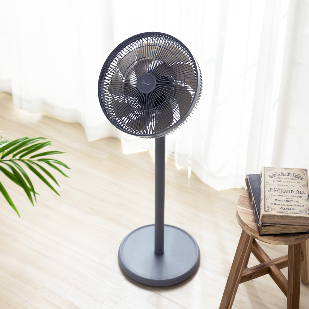 扇風機 dc モーター リビング サーキュレーター 自動首振り タイマー 省エネ リモコン 高さ調節 SMARTAIR DC スマートエア QUADS QS539 | QUADS | 18