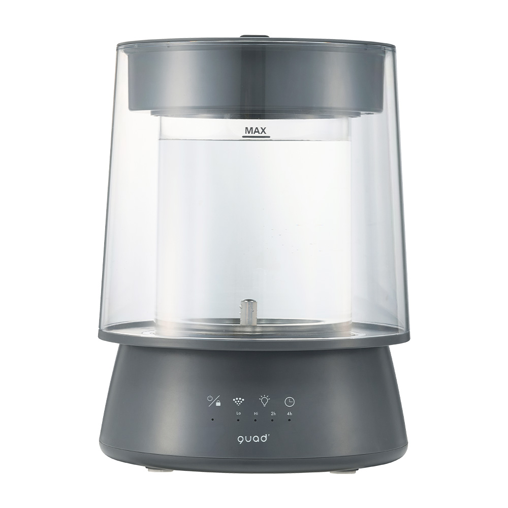 QUADS（クワッズ） (豪華2大特典)スチーム加湿器 ガラスポッド式 大