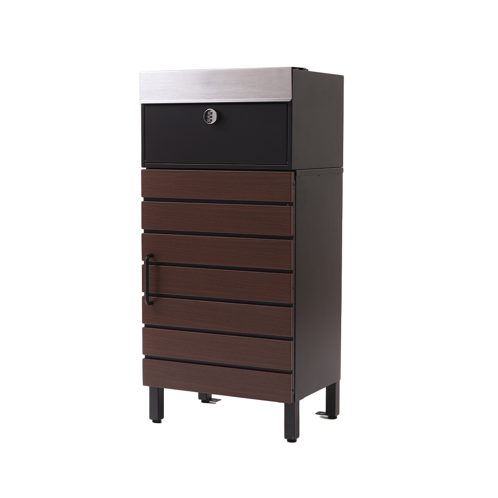 ヤマソロ 宅配ボックス ポスト付き 一戸建て用 一体型 置き型 ポスト