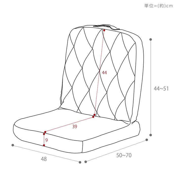 エントリーで+5％還元 座椅子 フロアチェア リクライニング 5段ギア コンパクト ローチェア おしゃれ 折り畳み 在宅 テレワーク こたつ 北欧 Rhomy ロミー｜e-alamode｜12