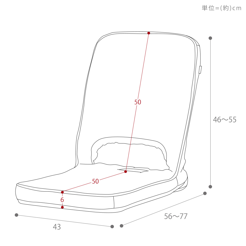 座椅子 折り畳み フロアチェア polako ポラコ 単品 コンパクト 北欧 シンプル おしゃれ チェア 一人掛け リクライニング イス 在宅ワーク ヤマソロ | ヤマソロ | 13