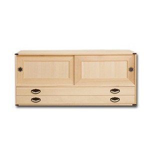 豪華2大特典) 桐たんす上置き2段 桐タンス 2段引出 桐タンス引戸 引出