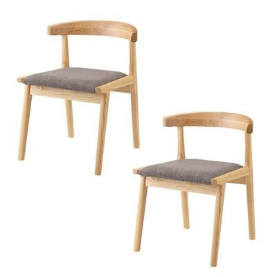 (豪華２大特典) ダイニングチェア 天然木 チェア 椅子 いす 木製 北欧 2脚セット エレン｜e-alamode｜02