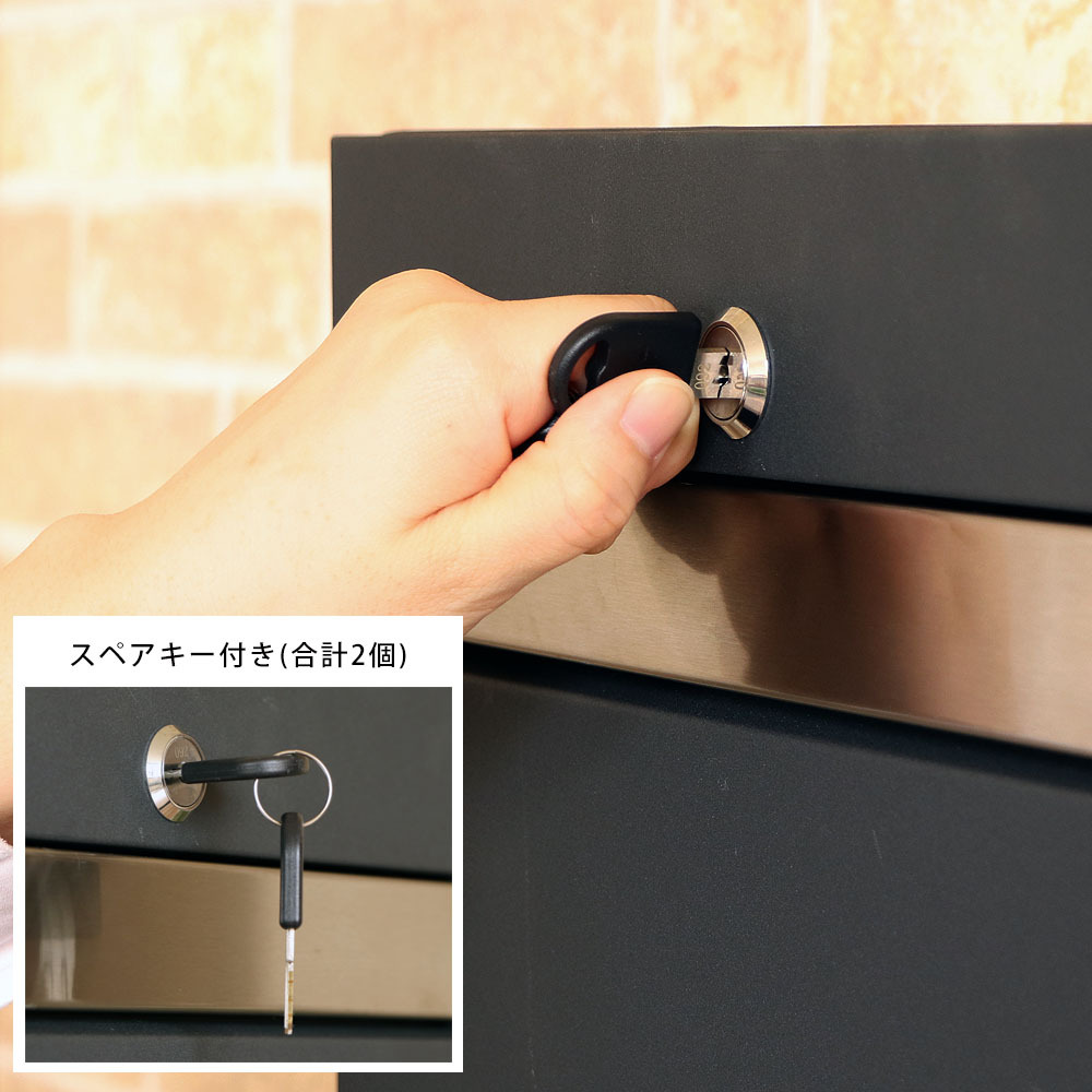 メールボックス ポスト 郵便受け 郵便ポスト 壁掛けポスト 鍵付き