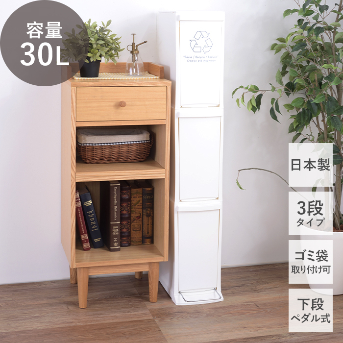 東谷 ゴミ箱 ダストボックス 20L 日本製 2段 キャスター付き 蓋つき