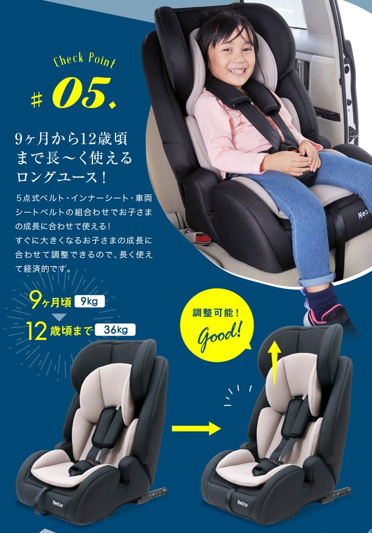 アイピット iPitネビオ Nebio ジュニアシート チャイルドシート